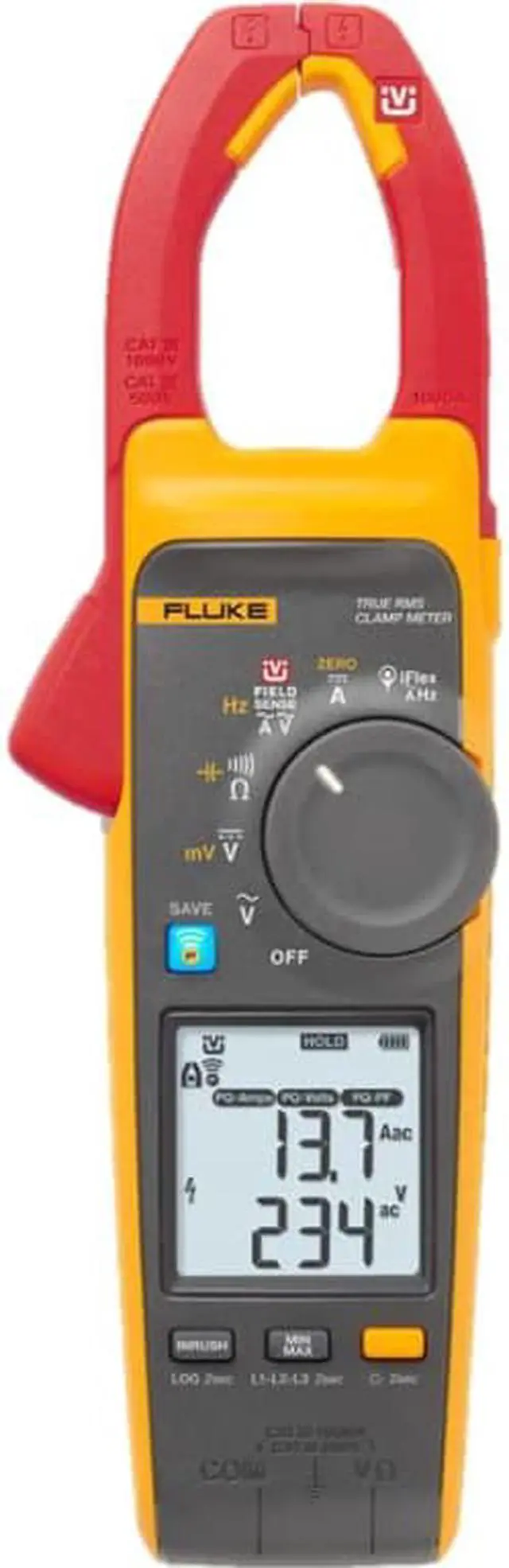 Alt view image 2 of 7 - Fluke 378FC Non-Contact True RMS AC/DC Clamp Meter with PQ indicator
