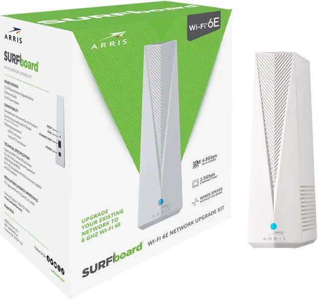 Alt view image 6 of 6 - ARRIS Surfboard Wi-Fi 6E Network Upgrade Adapter W6U, Dedicated 6 GHz Band for Compatible Devices, 2.5 Gbps Port, Works with Any Wi-Fi Device