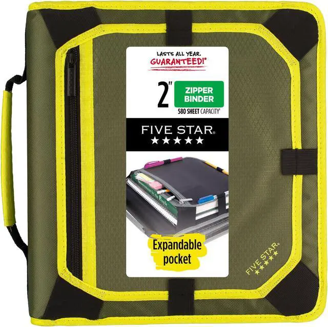 Alt view image 3 of 3 - Zipper Binder and Expansion Panel 3 Rings 2" Capacity 11 x 8.5 Assorted 29052