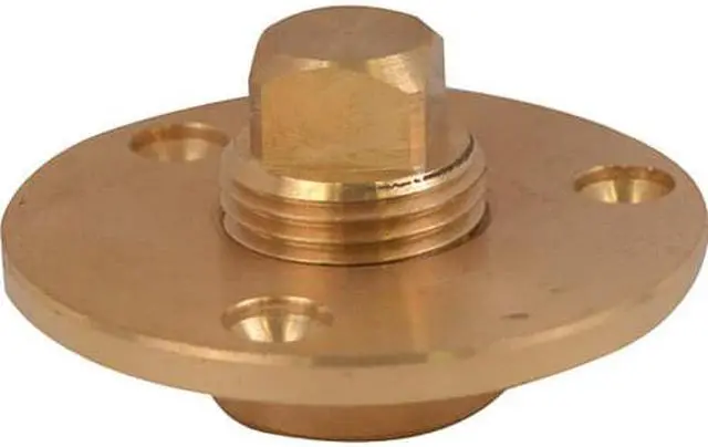 Alt view image 3 of 5 - Attwood Garboard Drain Plug Cast Bronze