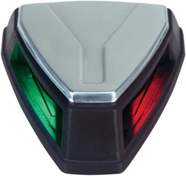 Alt view image 3 of 6 - Perko 12V LED Bi-Color Navigation Light - Black/Stainless Steel