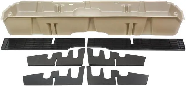Alt view image 3 of 9 - DU-HA Under Seat Storage Fits 07-13 Chevrolet/GMC Silverado/Sierra Light Duty & 07-14 Heavy Duty Crew Cab, Tan, Part #10044