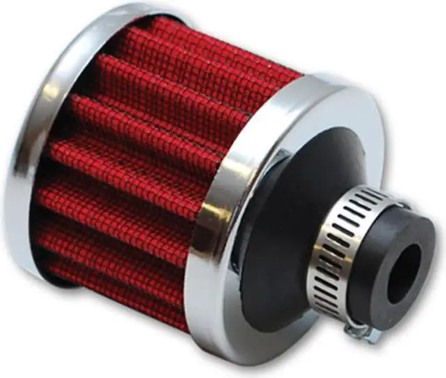 Alt view image 2 of 3 - Vibrant 2166 Chrome Cap Crankcase Breather Filter