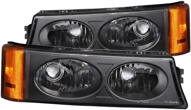 Alt view image 2 of 2 - ANZO USA 511036 Chevrolet Avalanche/Silverado Black Crystal Lens Parking Light Assembly - (Sold in Pairs)