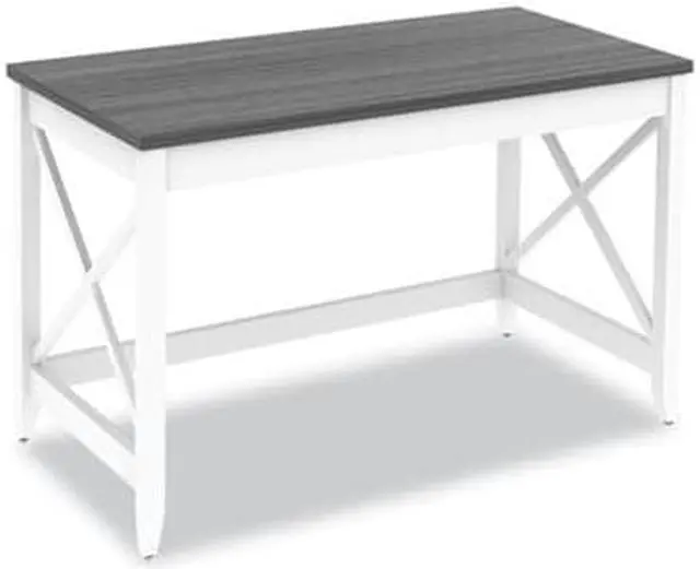 Alt view image 6 of 6 - Farmhouse Writing Desk, 47.24" x 23.62" x 29.53", Gray