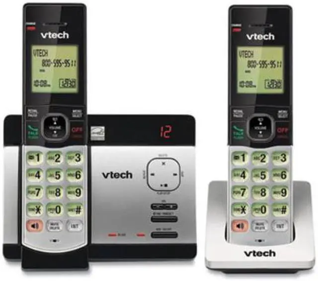 Alt view image 9 of 10 - Vtech Communications CS6729-2 Cordless Phone Answering System, Caller ID/Call Waiting, 2-Handset - Quantity 1