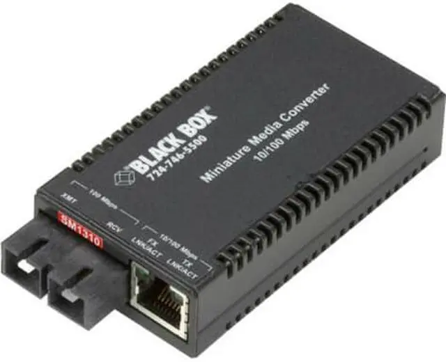Alt view image 3 of 4 - Black Box Multipower Miniature Transceiver/Media Converter