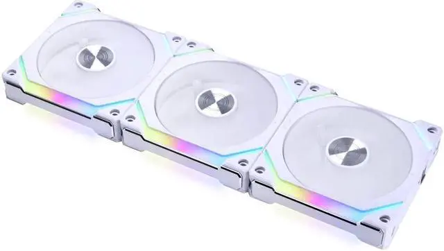 Alt view image 8 of 15 - LIAN LI UNI Fan SL120 V2 RGB White 3x 12cm Fan Pack with Controller - UF-SL120V2-3W