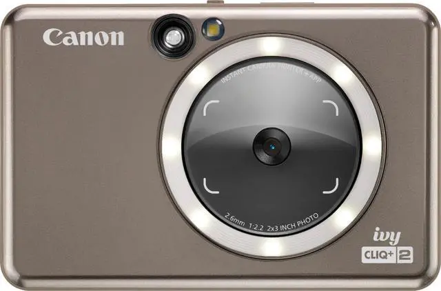 Alt view image 4 of 8 - Canon Ivy Cliq + 2 Instant Film Camera - Metallic Mocha Model 4519C004
