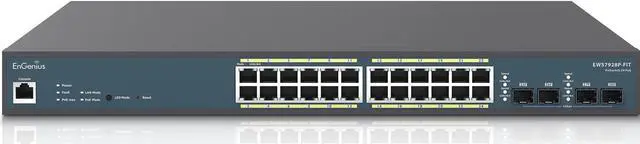 Alt view image 2 of 4 - EnGenius 24-Port Managed Ethernet Switch EWS7928PFIT