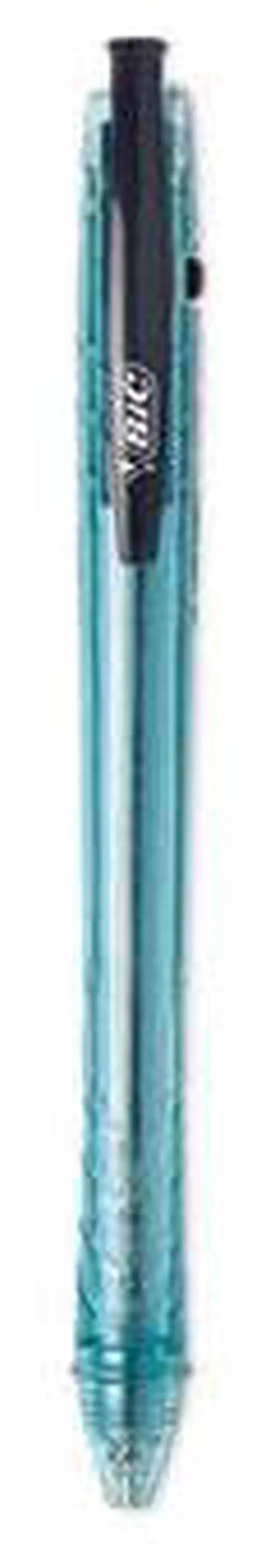 Alt view image 7 of 12 - BIC ReVolution Ocean Bound Ballpoint Pen Retractable 1 mm Black 12Pk BPRR11BK