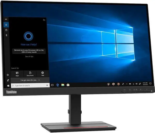 Alt view image 4 of 20 - Lenovo ThinkVision S22e-20 21.5" FHD 75Hz TÜV Rheinland Low Blue Light Monitor