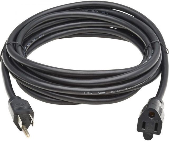 Alt view image 2 of 7 - Tripp Lite 15ft Power Extension Cord NEMA 5-15P to NEMA 5-15R Black P02201513A