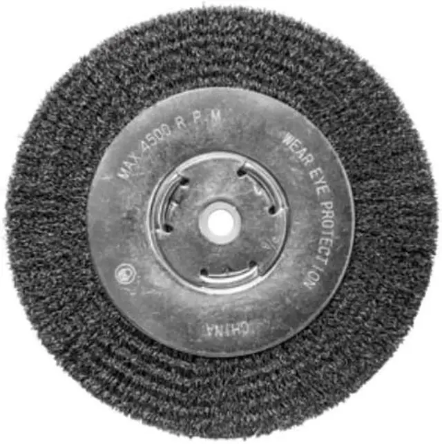 Alt view image 2 of 2 - CENTURY DRILL & TOOL 76868 Bench Grinder Wire Wheel - Wide Face