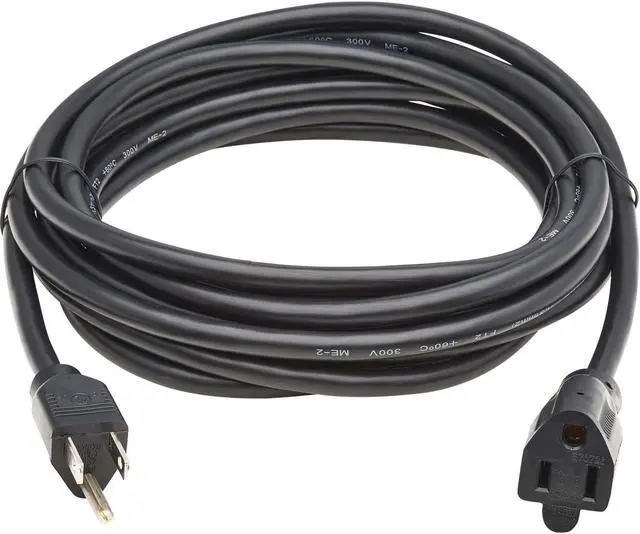 Alt view image 2 of 7 - Tripp Lite 25ft Power Extension Cord NEMA 5-15P to NEMA 5-15R Black P02202513A