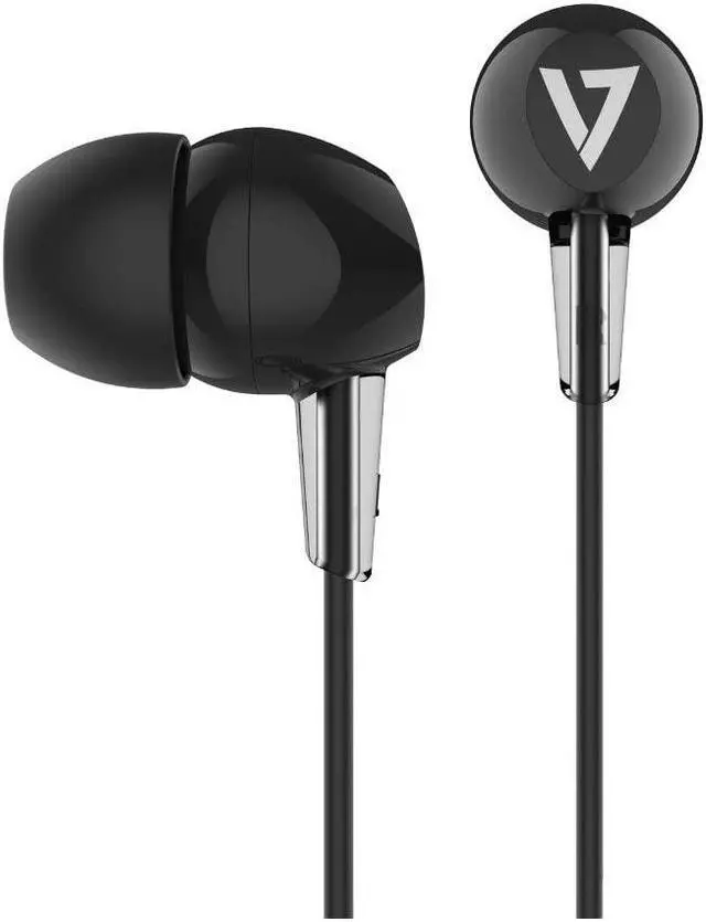 Alt view image 6 of 6 - V7 3.5mm Noise Isolating Stereo Earbuds HA200