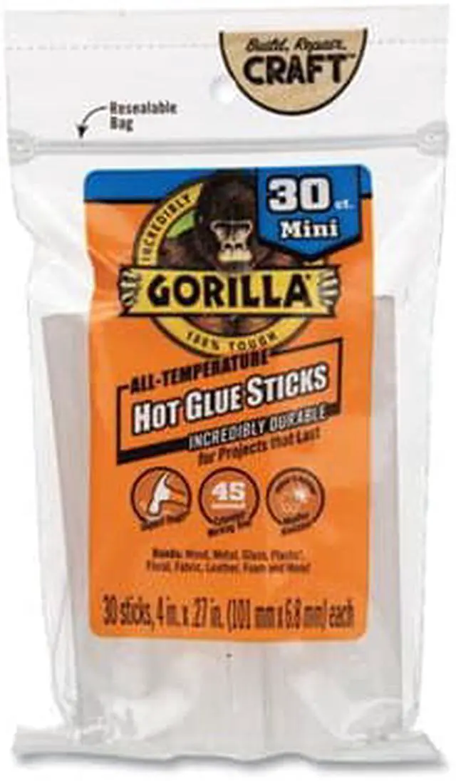 Alt view image 3 of 6 - 3023003 Hot Glue Sticks, Mini Size, 30-Ct. - Quantity 1