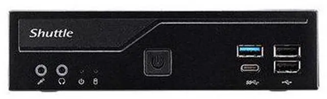 Alt view image 8 of 16 - Shuttle XPC slim DH610S Barebone System - Slim PC - Socket LGA-1700 - 1 x Processor Support - Intel H610 Chip - 64 GB DDR4 SDRAM DDR4-3200/PC4-25600 Maximum RAM Support - 2 Total Memory Slots - Serial