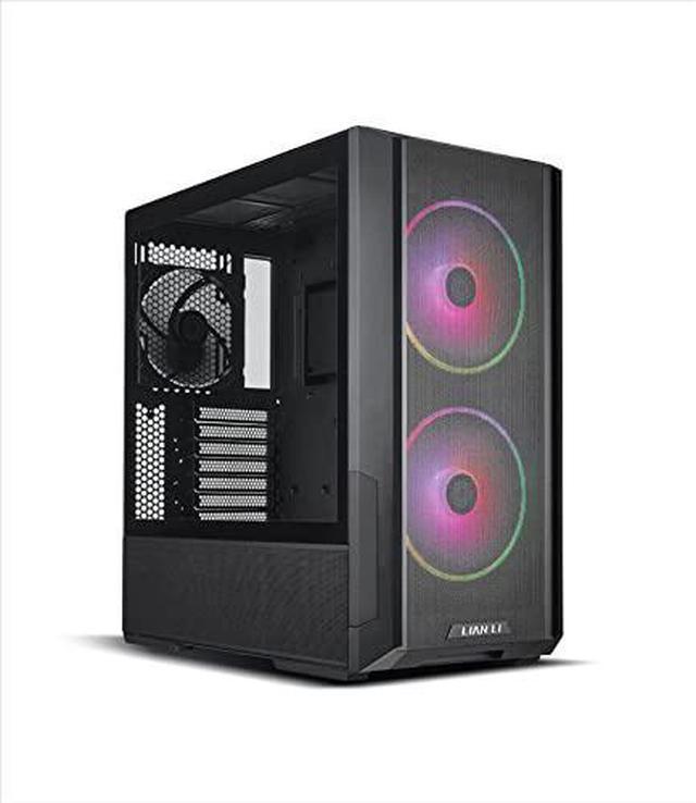 Alt view image 11 of 11 - LIAN LI LANCOOL 216RX Black Steel / Tempered Glass ATX Mid Tower Computer Case ,2x 16 cm ARGB Fans Included ----LANCOOL 216RX