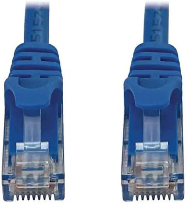 Main image of Tripp Lite Cat6a 10G Snagless Molded UTP Ethernet Cable (RJ45 M/M), PoE, Blue, 3 ft. (0.9 m) - 3 ft Category 6a Network Cable for Network Device, Switch, Patch Panel, Server, Router, Hub, Printer, Com