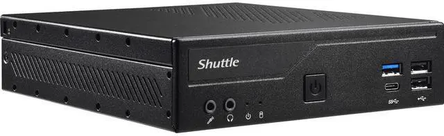 Alt view image 9 of 16 - Shuttle XPC slim DH610S Barebone System - Slim PC - Socket LGA-1700 - 1 x Processor Support - Intel H610 Chip - 64 GB DDR4 SDRAM DDR4-3200/PC4-25600 Maximum RAM Support - 2 Total Memory Slots - Serial