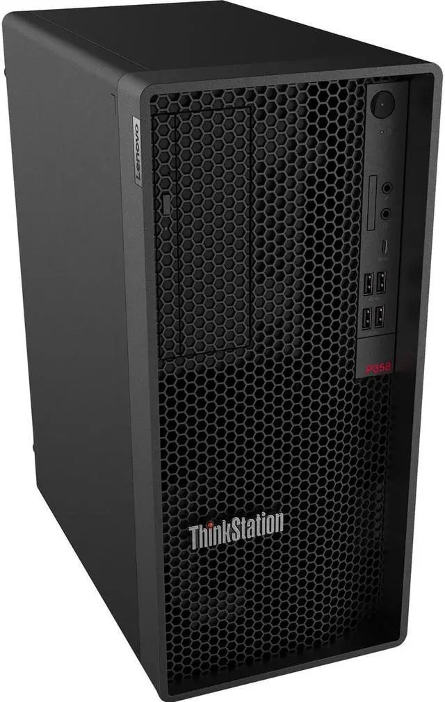 Alt view image 4 of 13 - Lenovo ThinkStation P358 30GL0051US Workstation - AMD Ryzen 9 PRO 5945 - 32 GB DDR4 SDRAM RAM - 1 TB SSD - Tower