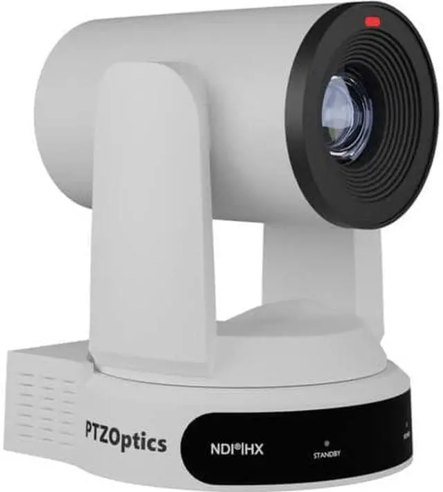 Alt view image 6 of 13 - PTZOptics Move 4K 30X Optical Zoom Camera (White)
