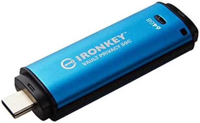Alt view image 3 of 4 - Kingston Vault Privacy 50 Series 64GB USB-C 3.2 Gen 1 Flash Drive IKVP50C64GB