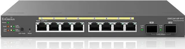 Alt view image 3 of 12 - EnGenius EWS2910P-FIT Ethernet Switch with 55W Budget, 2 SFP Uplink Ports