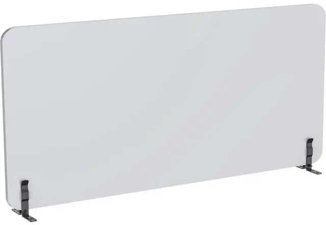 Alt view image 2 of 2 - Lorell Acoustic Desktop Privacy Panel Light gray