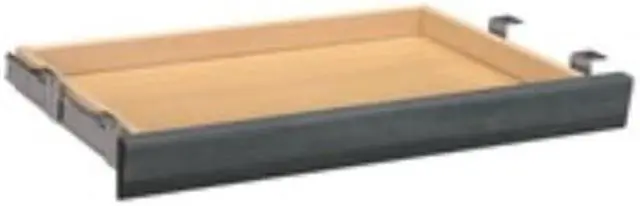 Alt view image 2 of 2 - HON Angled Front Double Pedestal Center Drawer, Sterling Ash