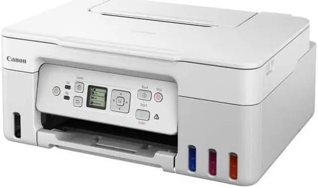 Alt view image 2 of 20 - Canon PIXMA G3270 MegaTank All-in-One Wireless Inkjet Color Printer (White)