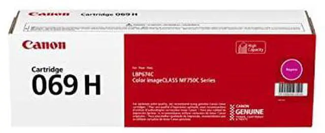 Alt view image 3 of 14 - Canon 069 Original High Yield Laser Toner Cartridge Magenta 1 Pack 5096C001