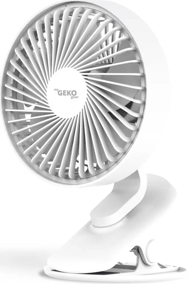 Alt view image 16 of 16 - myGEKOgear Cyclone Fan Wireless Clip Fan with LED Light