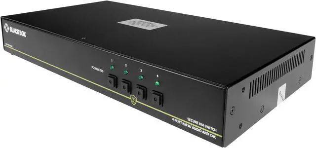 Alt view image 4 of 5 - KM SWITCH, NIAP 3.0 - USB, AUDIO, CAC, 4-PORT, GSA, TAA, NON-RETURNABLE IF OUTSI