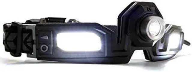 Alt view image 8 of 10 - STKR Concepts FLEXIT Headlamp PRO 6.5- 650 Lumens LED Rechargeable Headlamp, Low Profile, Comfort fit Design with 240-degree Halo Lighting, Black, one Size fits All