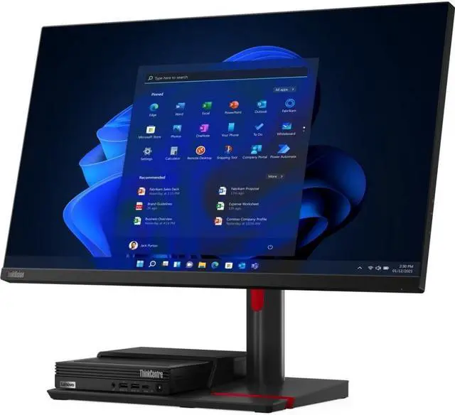 Alt view image 3 of 20 - Lenovo ThinkCentre TIO Flex 22i 21.5 inch Monitor