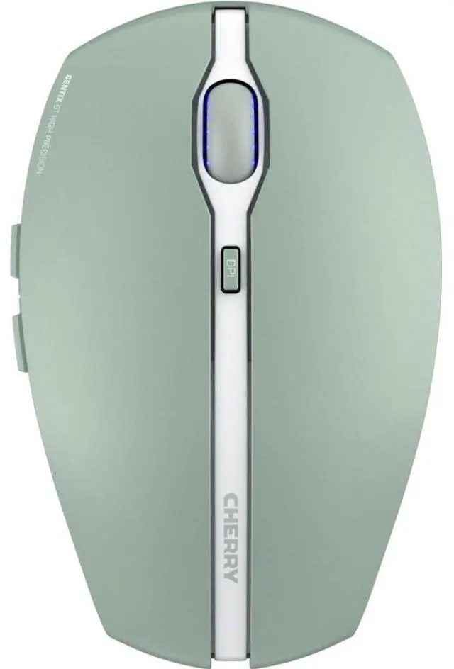 Alt view image 8 of 10 - CHERRY GENTIX BT Bluetooth Mouse - Optical - Wireless - Bluetooth - Agave Green - 2000 dpi - Scroll Wheel - 7 Button(s) - Small/Large Hand/Palm Size - Symmetrical