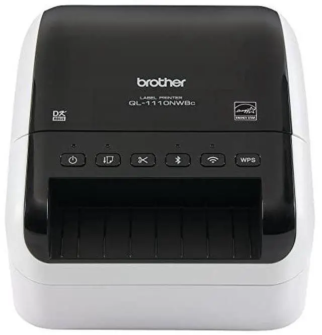 Alt view image 2 of 14 - Brother QL-1110NWB Desktop Direct Thermal Monochrome Label Printer