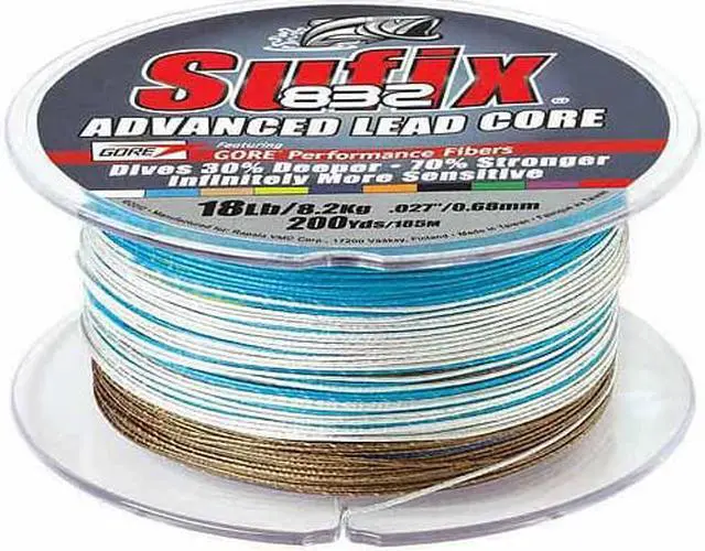 Alt view image 3 of 5 - Sufix 832 Advanced Lead Core - 18lb - 10-Color Metered - 200 yds