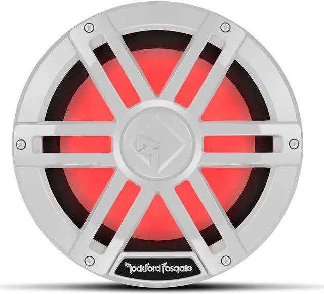 Alt view image 8 of 9 - Rockford Fosgate M1D4-10 Color Optix 10" DVC 4-Ohm Marine Subwoofer - White