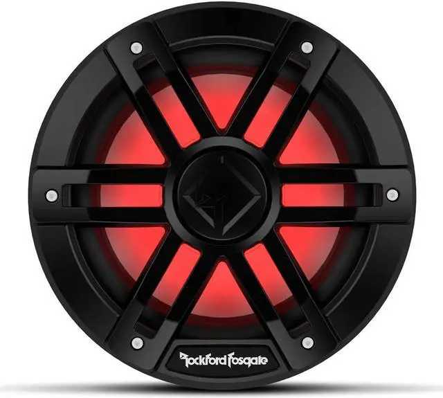 Alt view image 8 of 9 - Rockford Fosgate M1D4-8B Color Optix 8'' DVC 4-Ohm Marine Subwoofer - Black