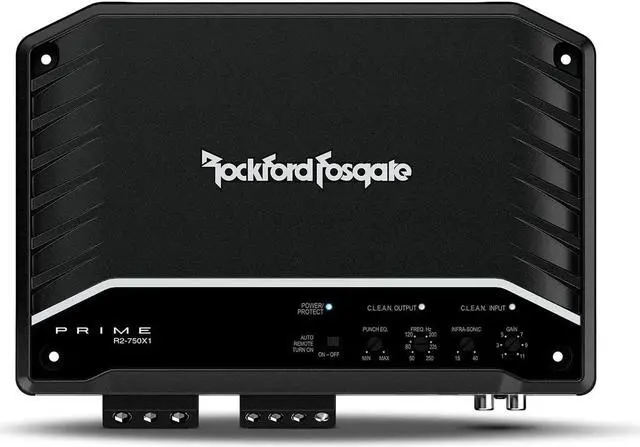 Alt view image 7 of 20 - Rockford Fosgate R2-750X1 Prime 750W RCA Full Range Class D Mono Amplifier