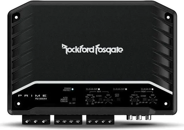 Alt view image 10 of 16 - Rockford Fosgate R2-500X4 Prime Series 4-channel car amplifier  75W RMS x 4