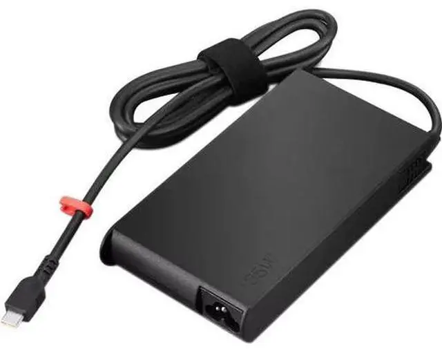 Alt view image 4 of 15 - Lenovo ThinkPad 135W AC Adapter (USB-C) - Black