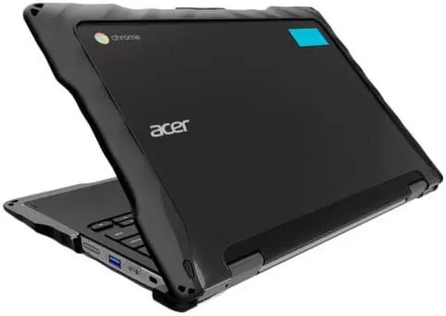 Alt view image 3 of 5 - Gumdrop 01C000 Black Rugged DropTech Case for Acer Chromebook Spin 511/R752TN