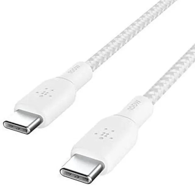 Alt view image 2 of 2 - Belkin CAB014bt2MWH White BoostCharge USB-C to USB-C Cable 100W