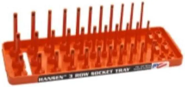 Alt view image 2 of 2 - HANSEN GLOBAL 14053 Fractional Three Row Socket Tray for 1/4" Drive Sockets,