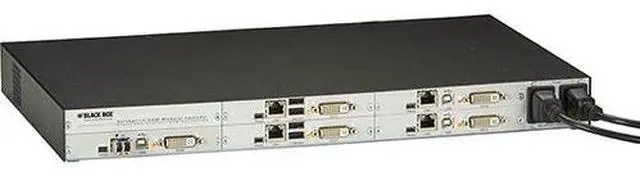 Alt view image 6 of 7 - Black Box 6-Port DKM Modular Card Chasis with Redundant Power Option and Backplane