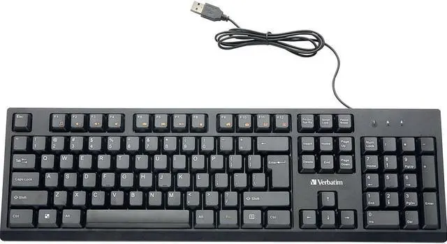 Alt view image 12 of 20 - Verbatim Universal Wired Keyboard Black (70735) VER70735